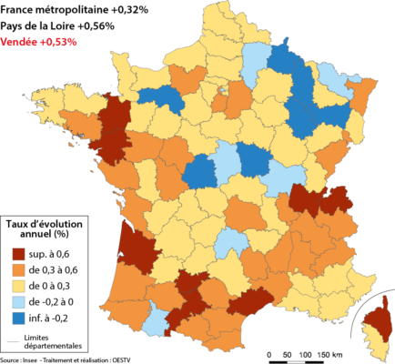 Taux d'évolution annuel moyen entre 2013 et 2050